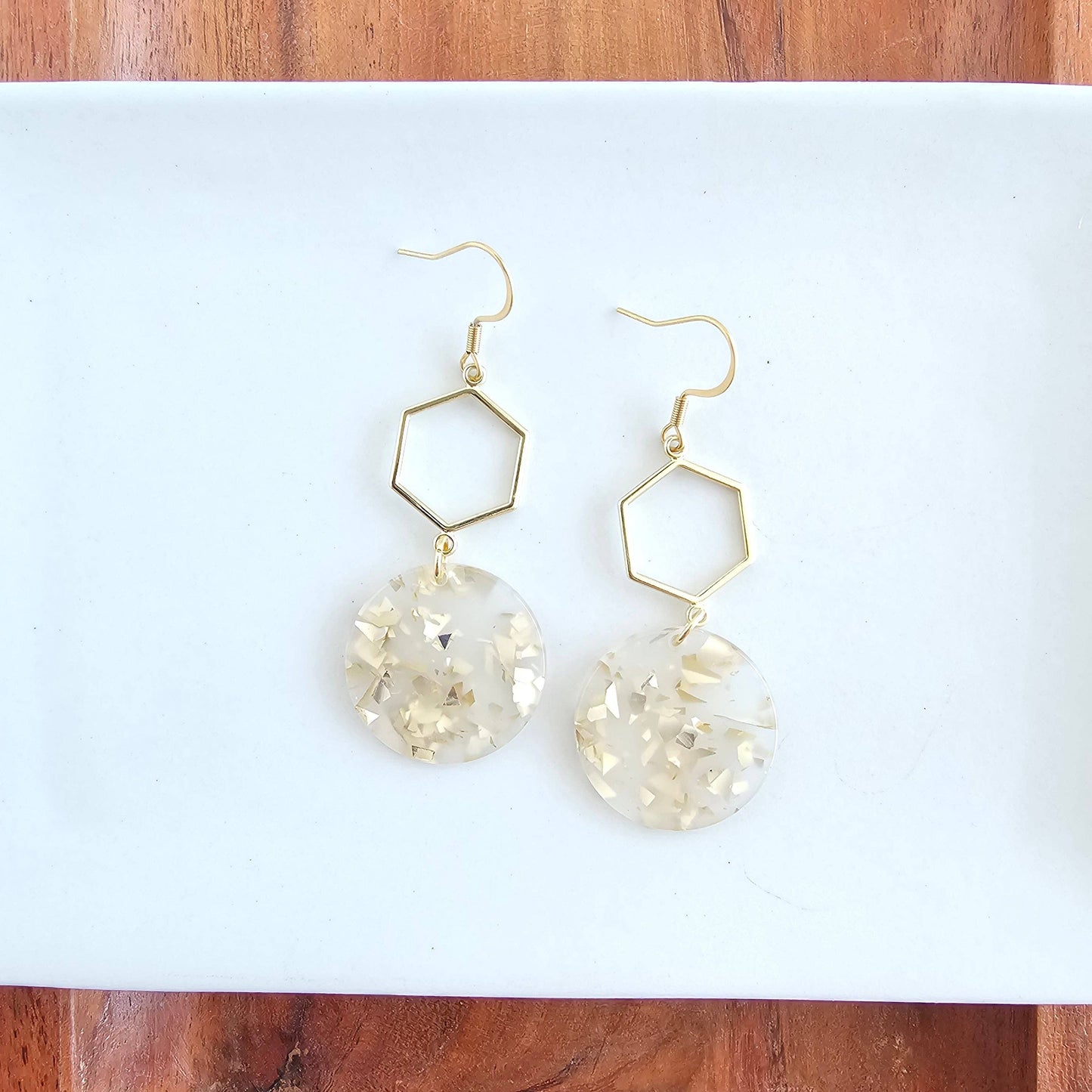 Gold Flake Layla Earrings
