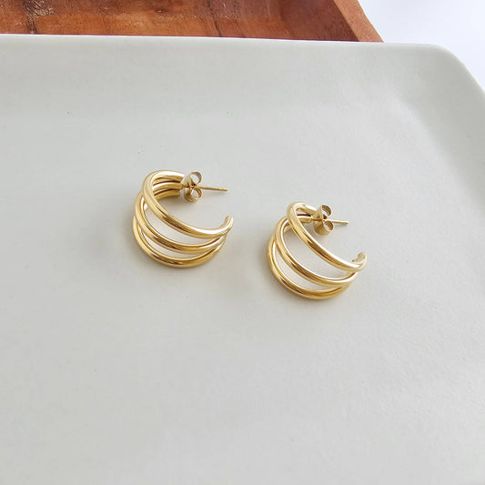 Gold Luxe Treya Hoops