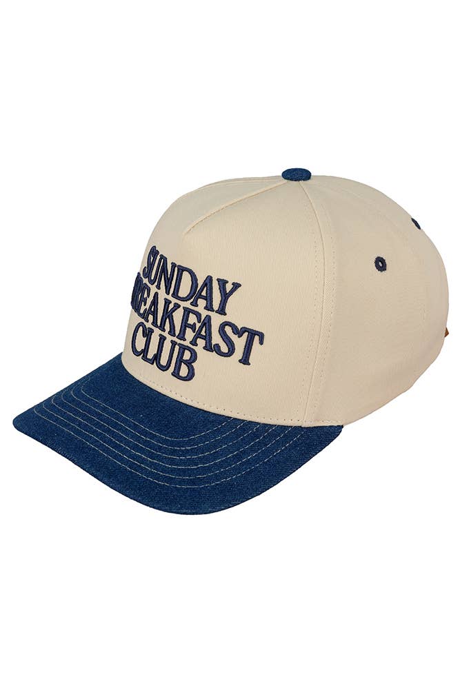 Sunday Breakfast Club Embroidered Trucker Hat