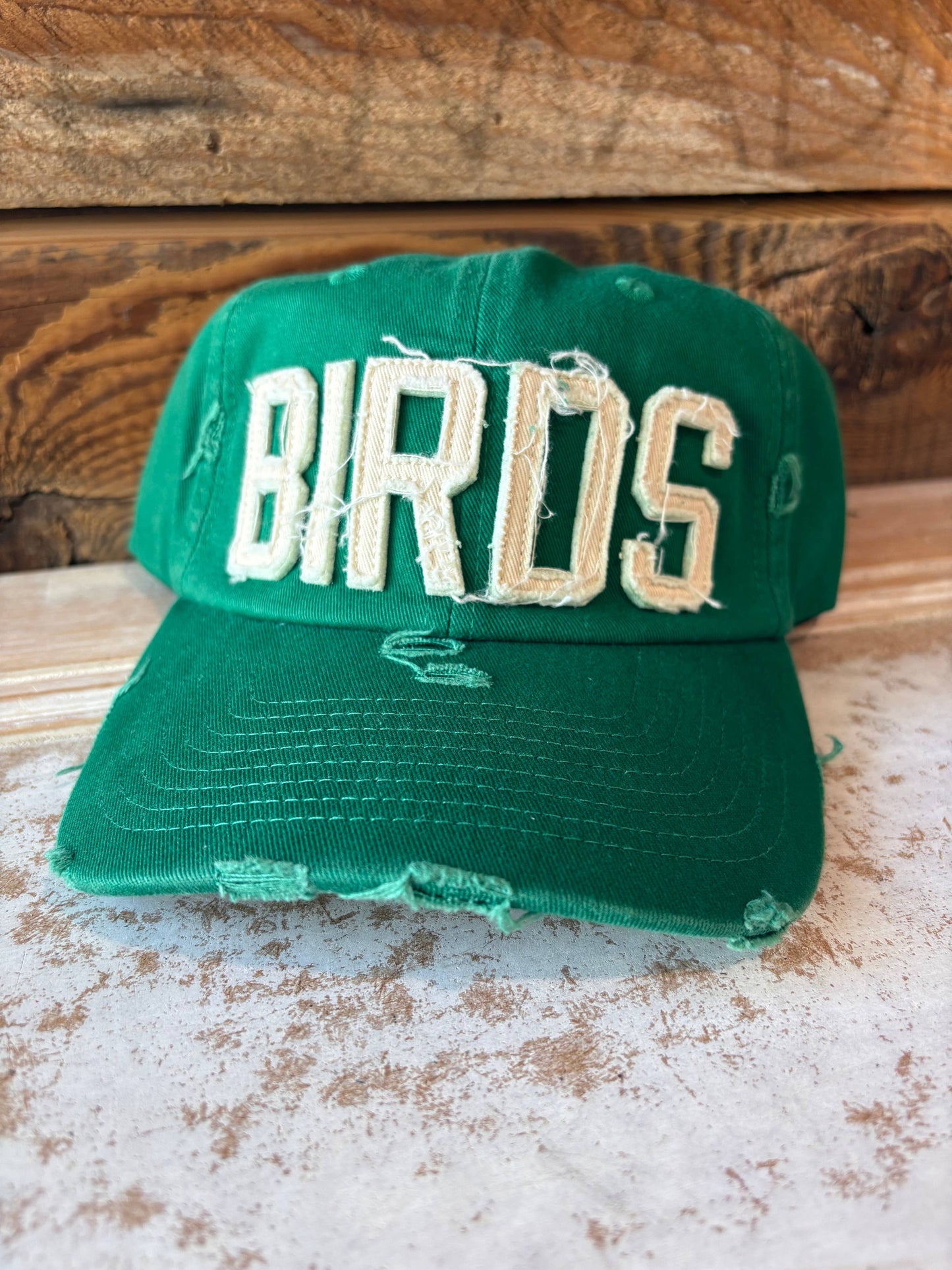 Birds Embroidered Hat