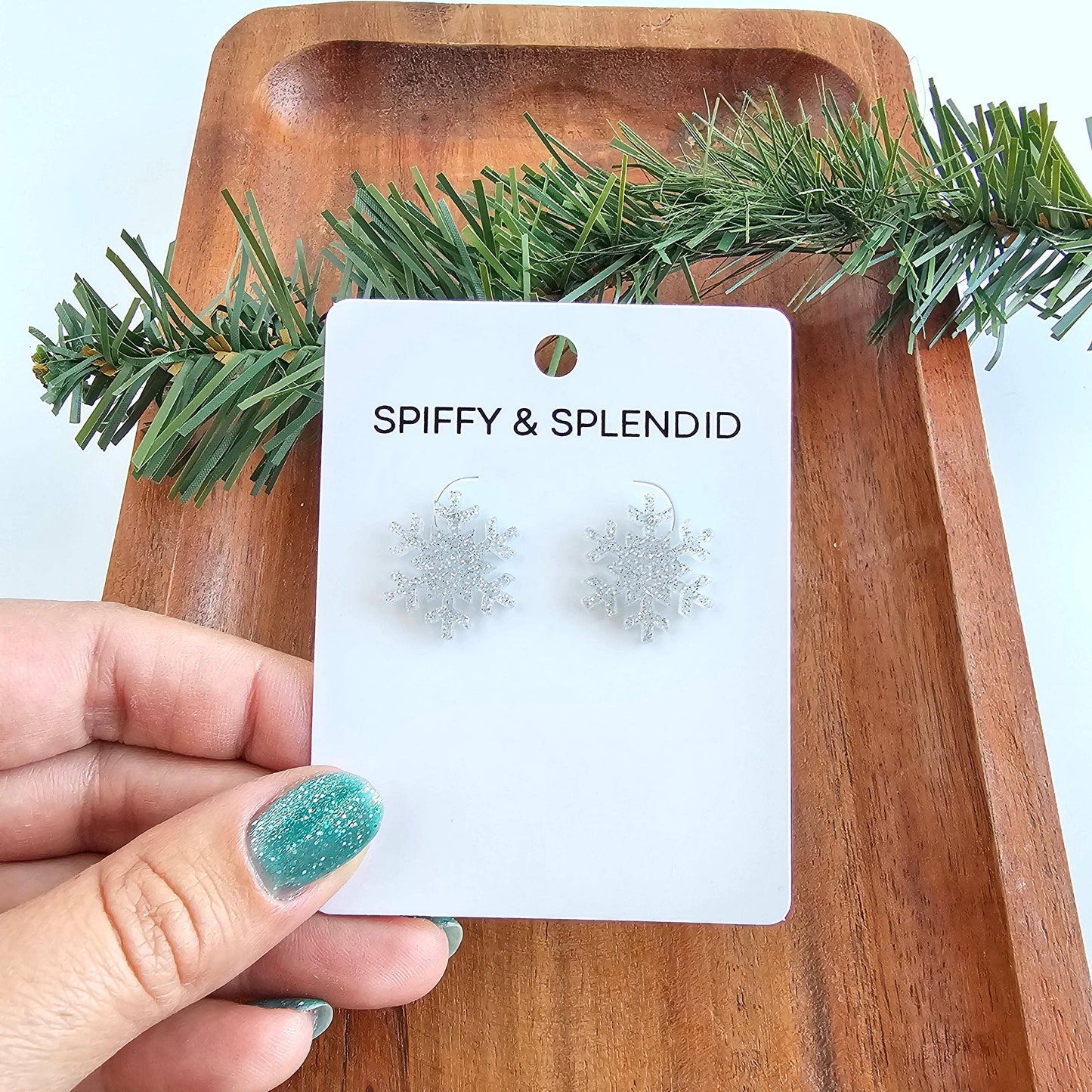 Snowflake Holiday Studs